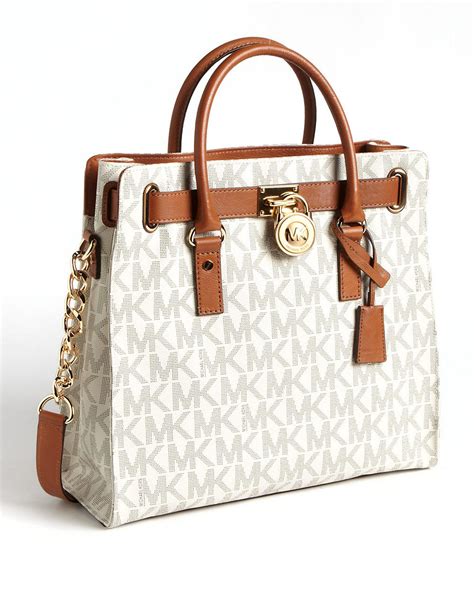 michael kors signature hamilton tote bag